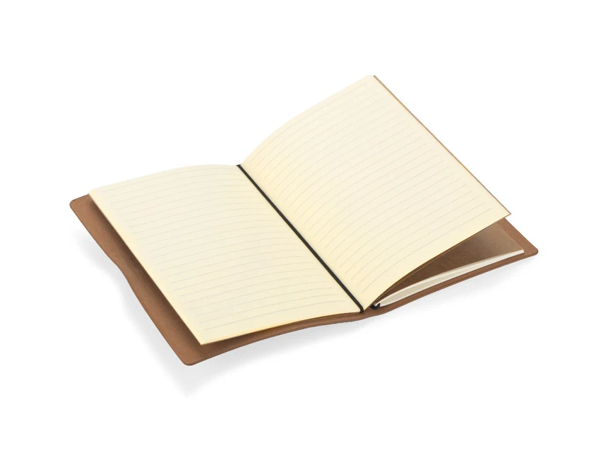 Brązowy notes skórzany RETRO LITE A5 z grawerem logo