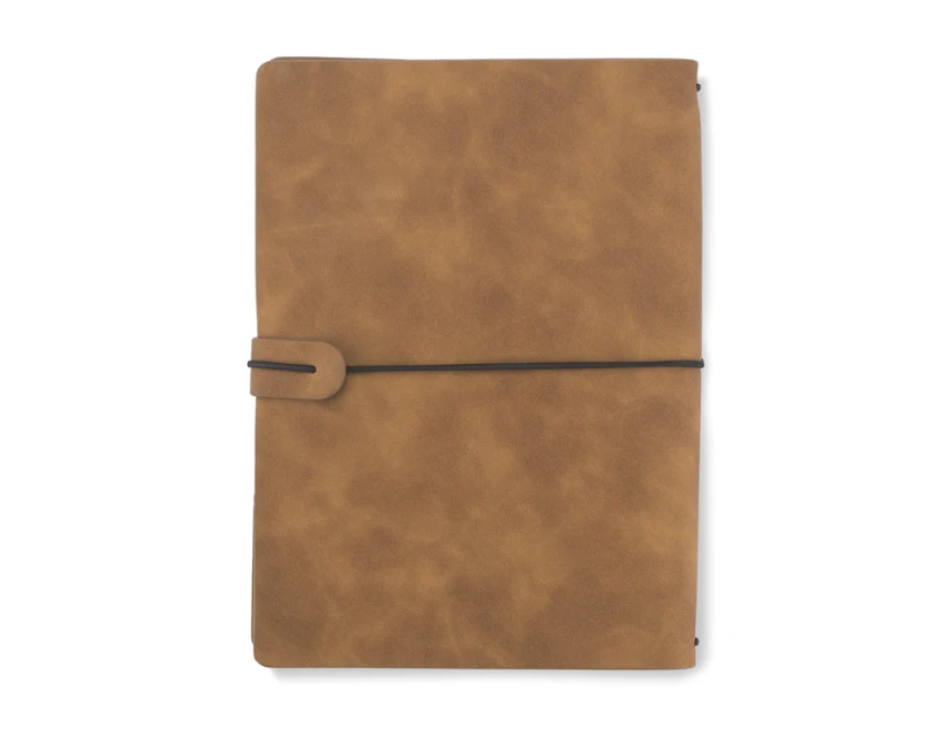 Brązowy notes skórzany RETRO LITE A5 z grawerem logo