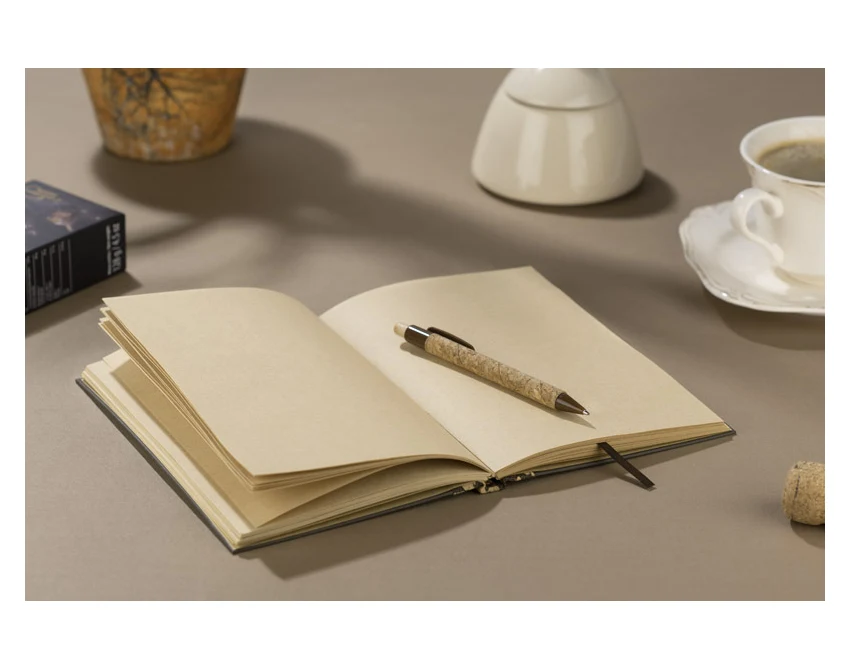 Eko Notes ESPRESSO A5 z kawy z logo firmy, brązowy