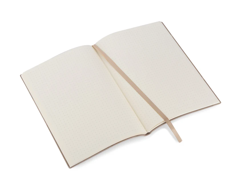 Notes skórzany FLAF A5 naturalny z grawerem i logo firmy