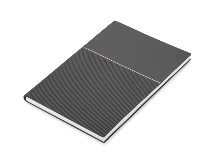 Czarny notes A5 z papieru kamiennego ze złoceniem