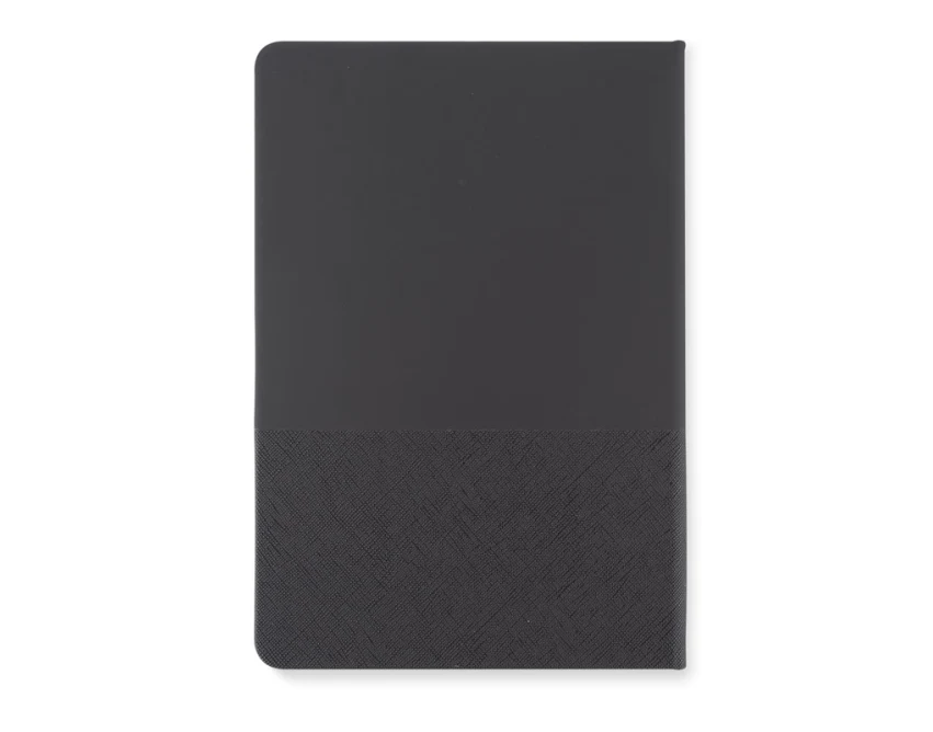 Czarny notes A5 z papieru kamiennego ze złoceniem, 80 kartek