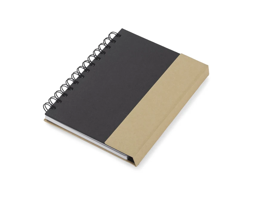 Notes MAGO B6 czarny z magnesem i papierowym długopisem