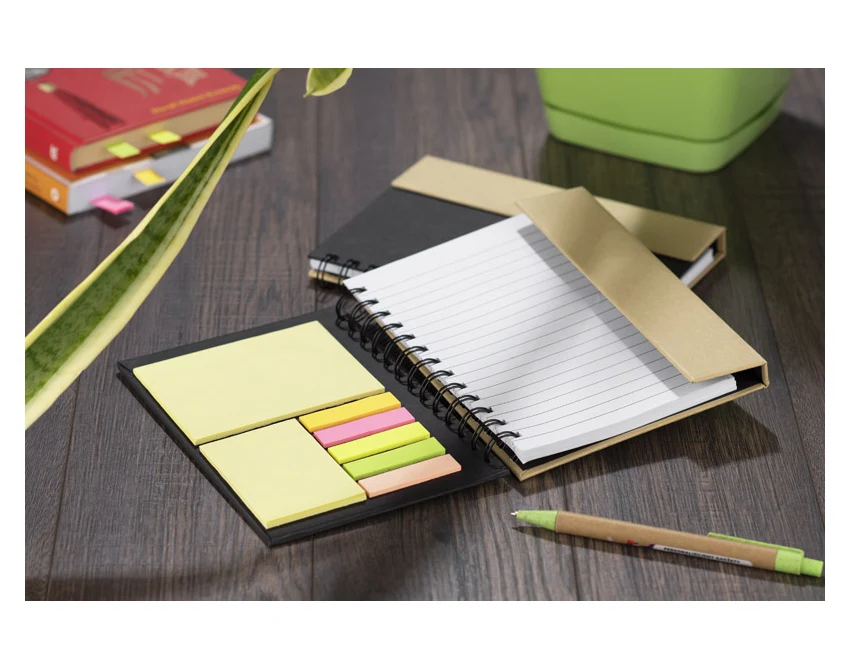 Notes MAGO B6 czarny z magnesem i papierowym długopisem
