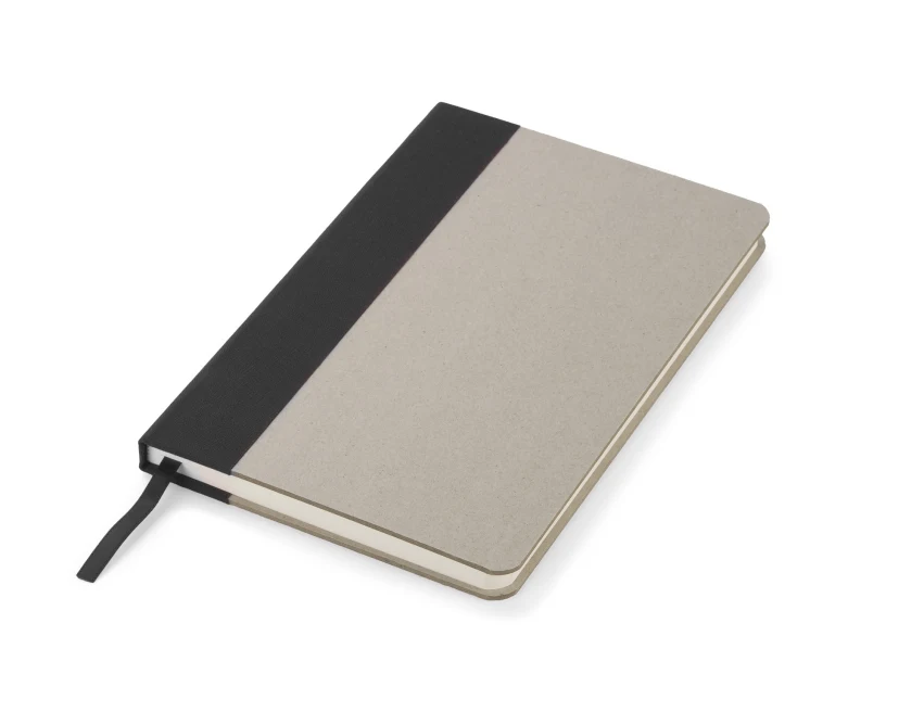 Notes ekologiczny KLAPP A5 czarny z logo, 96 kartek