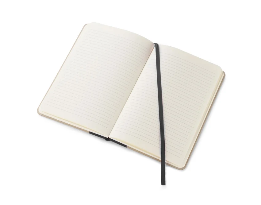Notes ekologiczny KLAPP A5 czarny z logo, 96 kartek