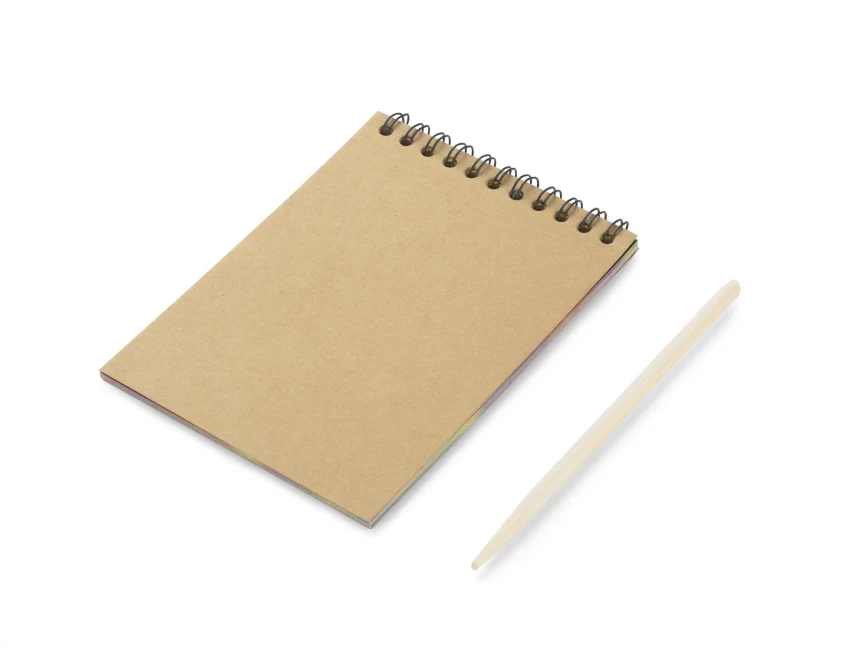 Eko notes zdrapywanka GRAFI A6 z bambusowym rysikiem