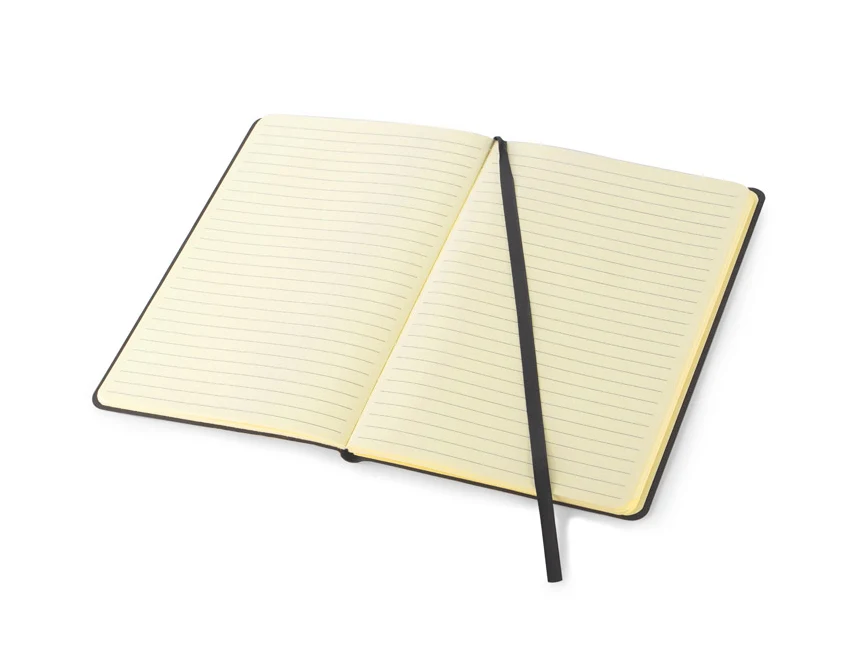 Eko notes ELIN A5 naturalny beżowy z logo, 80 kartek