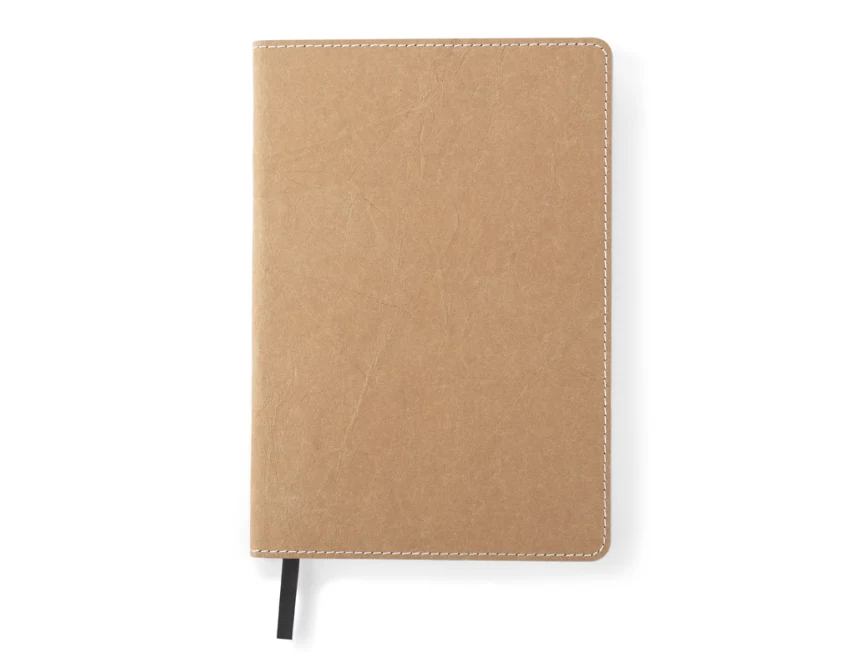 Eko notes ELIN A5 naturalny beżowy z logo, 80 kartek