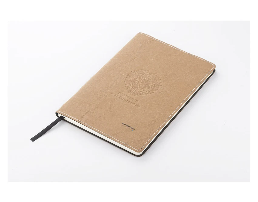 Eko notes ELIN A5 naturalny beżowy z logo, 80 kartek