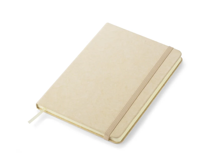 Notes TERE B6 naturalny z gumką Tyvek i zakładką