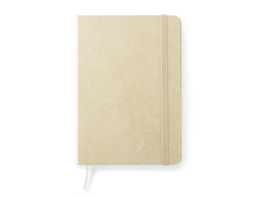 Notes TERE B6 naturalny z gumką Tyvek i zakładką