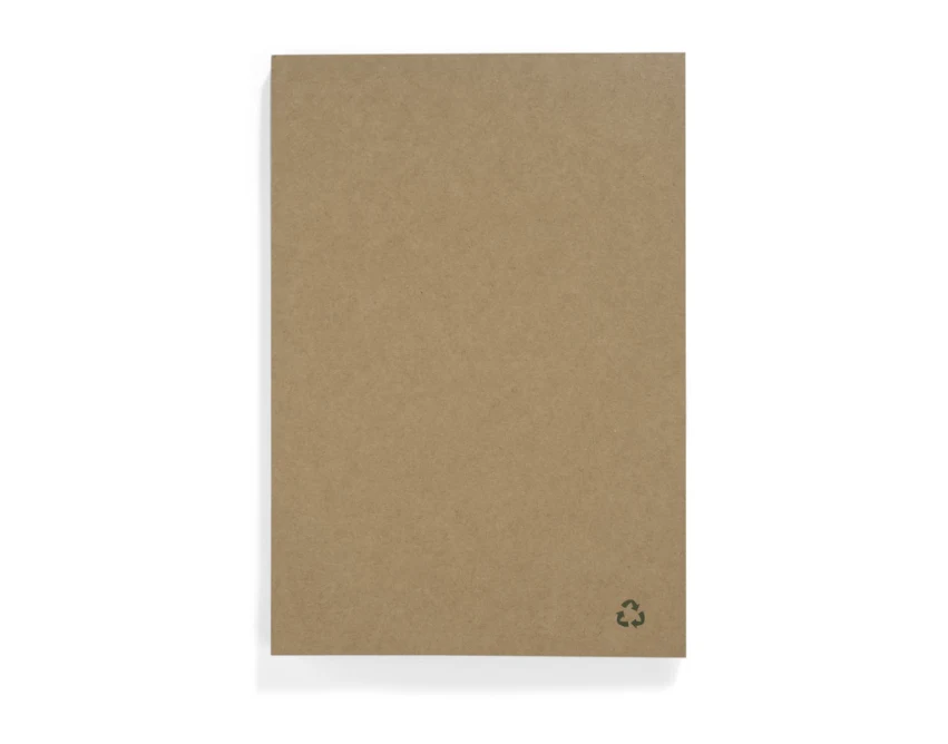 Notes GREN A5 naturalny z recyklingu z nadrukiem logo