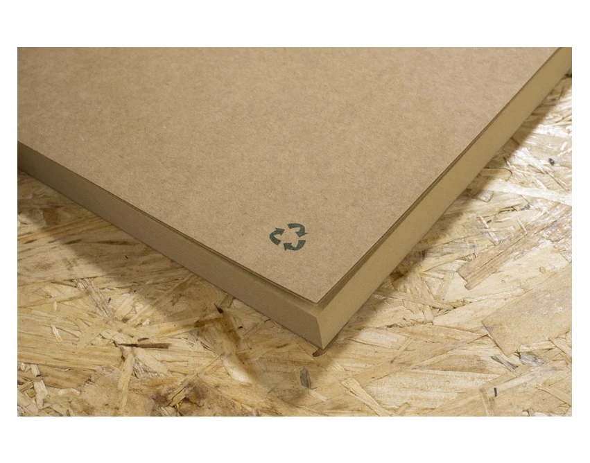 Notes GREN A5 naturalny z recyklingu z nadrukiem logo