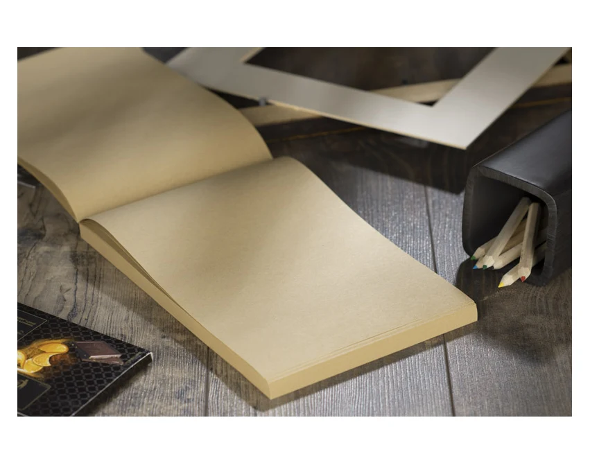 Notes GREN A5 naturalny z recyklingu z nadrukiem logo