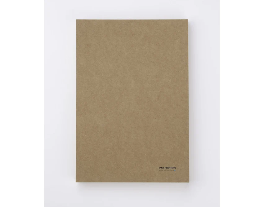 Notes GREN A5 naturalny z recyklingu z nadrukiem logo