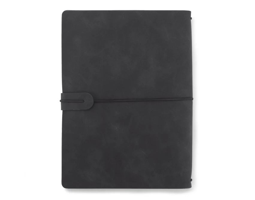 Notes RETRO LITE A5 czarny z logo, miękka okładka, 2 wkłady