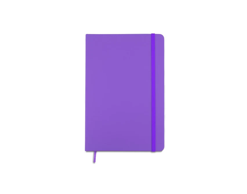 Notes VITAL A5 fioletowy z ekoskóry z logo firmy