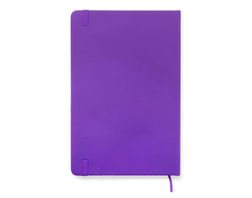 Notes VITAL A5 fioletowy z ekoskóry z logo firmy