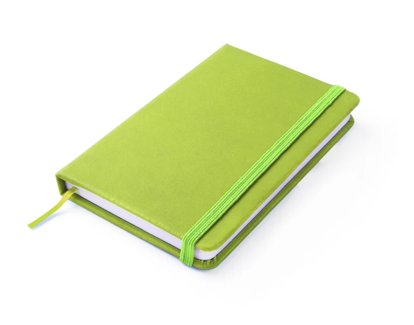 Notes reklamowy VITAL A6 zielony z ekoskóry z logo