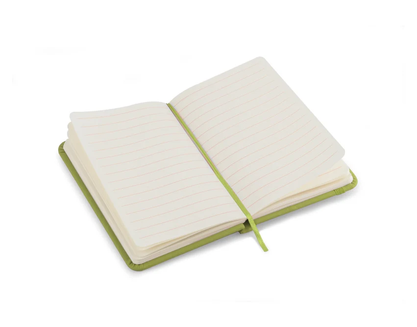 Notes reklamowy VITAL A6 zielony z ekoskóry z logo