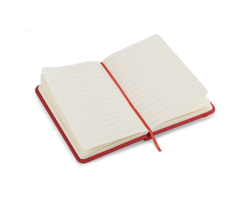 Notes VITAL A6 czerwony z ekoskóry z logo – gadżet firmowy