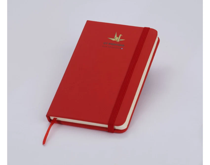 Notes VITAL A6 czerwony z ekoskóry z logo – gadżet firmowy