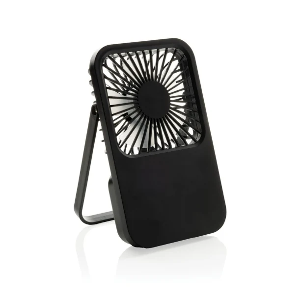 Wiatraczek USB Aervina Black z recyklingu z logo