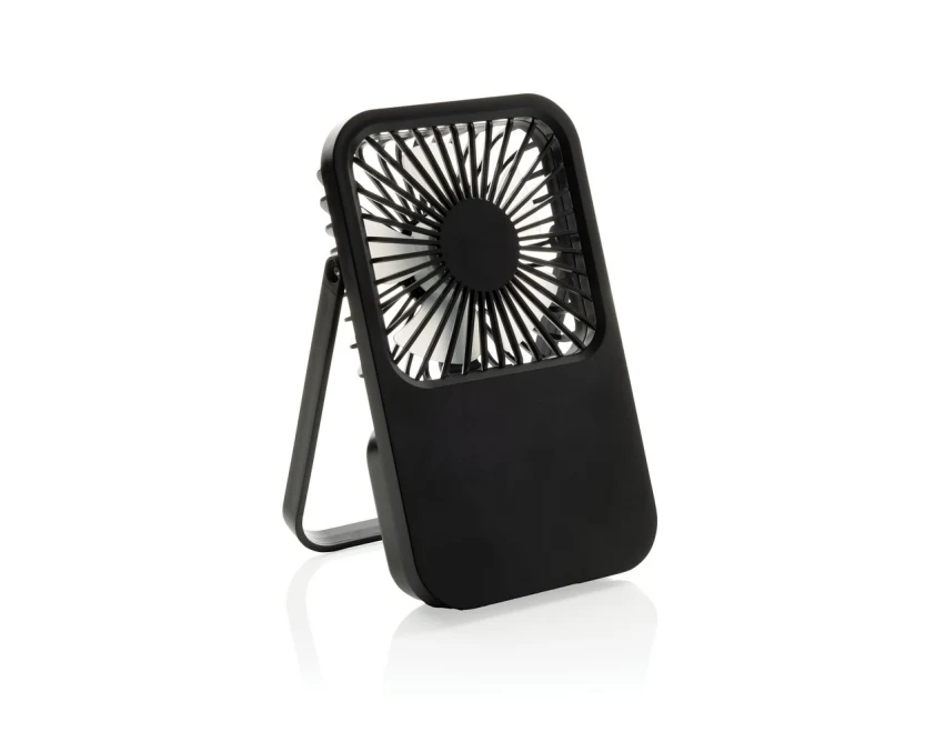 Wiatraczek USB Aervina Black z recyklingu z logo