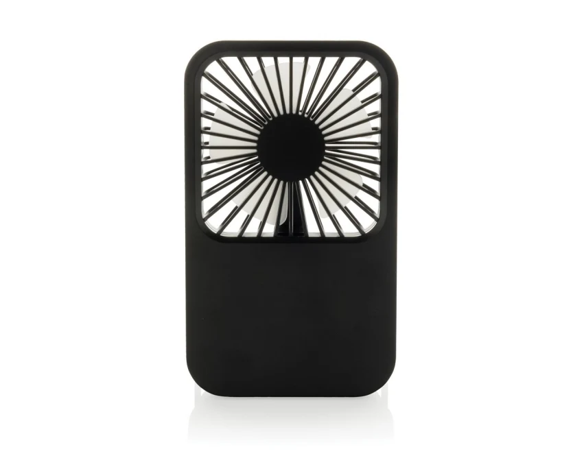 Wiatraczek USB Aervina Black z recyklingu z logo