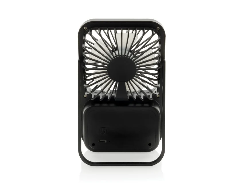 Wiatraczek USB Aervina Black z recyklingu z logo