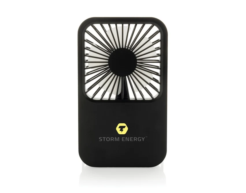 Wiatraczek USB Aervina Black z recyklingu z logo