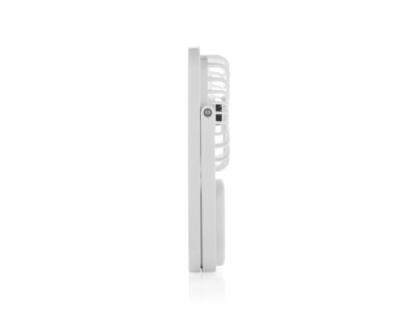Biały ekologiczny mini wiatraczek USB z logo firmy