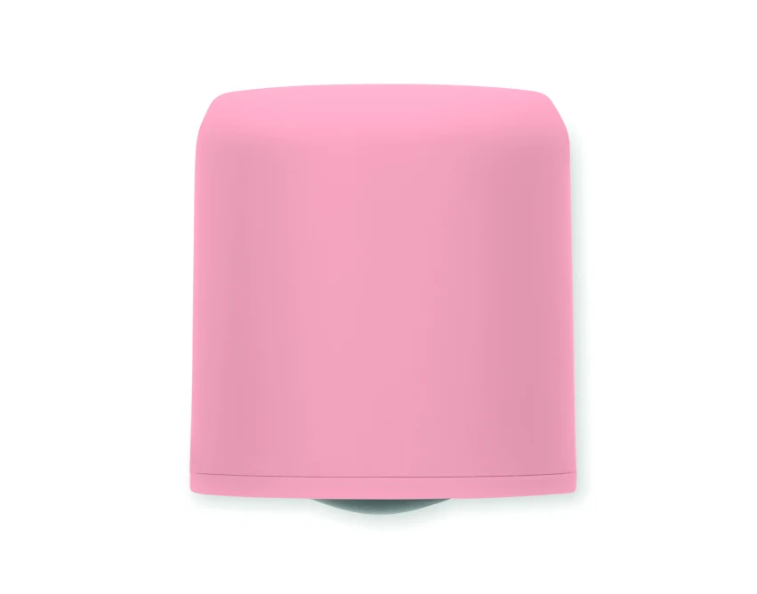 Różowy mini wentylator Glaci 2600 mAh z logo USB