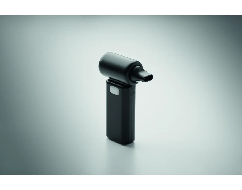 Mini wentylator USB Techmate czarny ABS z logo firmy