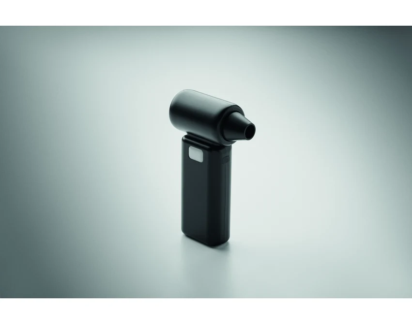 Mini wentylator USB Techmate czarny ABS z logo firmy