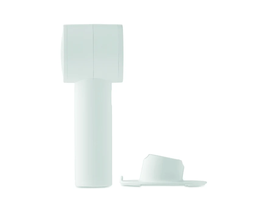 Mini wentylator USB 2000mAh biały z podstawką pod telefon