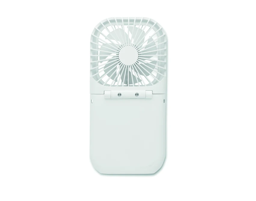 Wentylator USB biały z power bankiem 3000 mAh dla firm