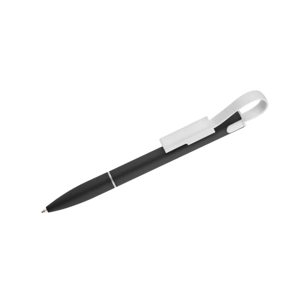 Długopis CHARGE metalowy czarny z kablem USB