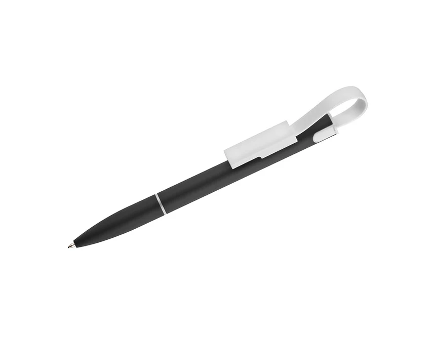 Długopis CHARGE metalowy czarny z kablem USB