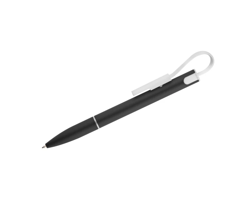 Długopis CHARGE metalowy czarny z kablem USB