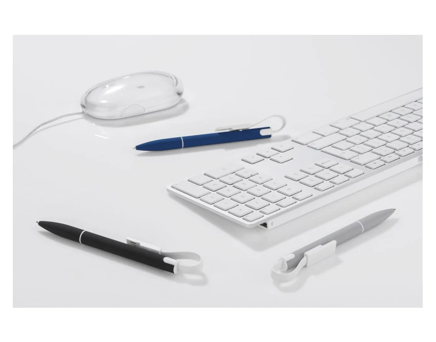 Długopis CHARGE metalowy czarny z kablem USB