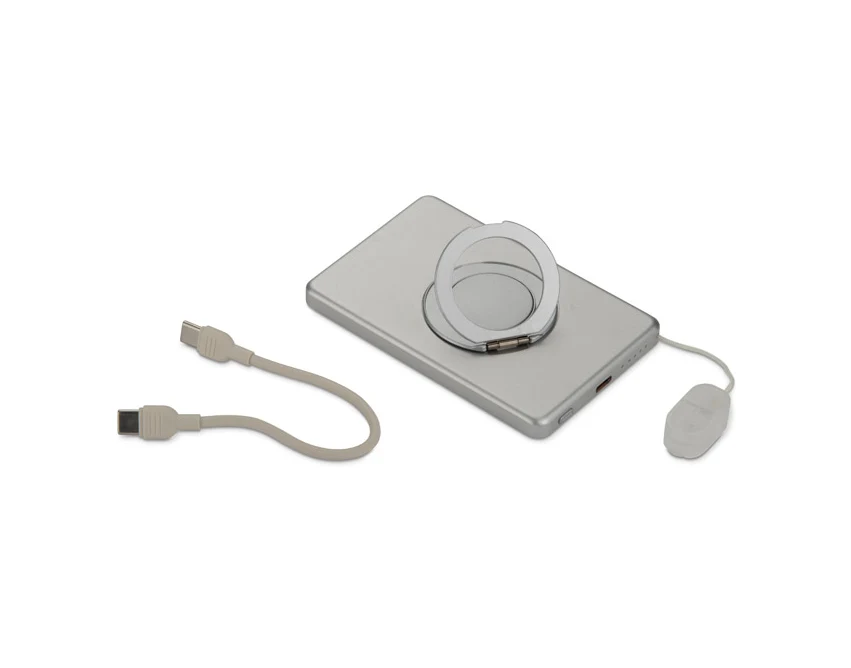 ZYNTRA powerbank bezprzewodowy 5000 mAh srebrny