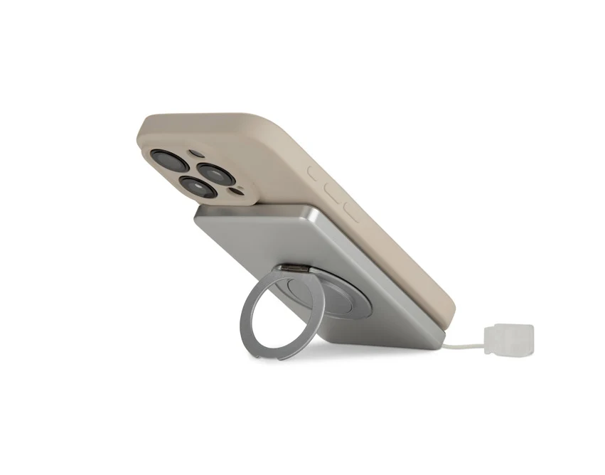 ZYNTRA powerbank bezprzewodowy 5000 mAh srebrny
