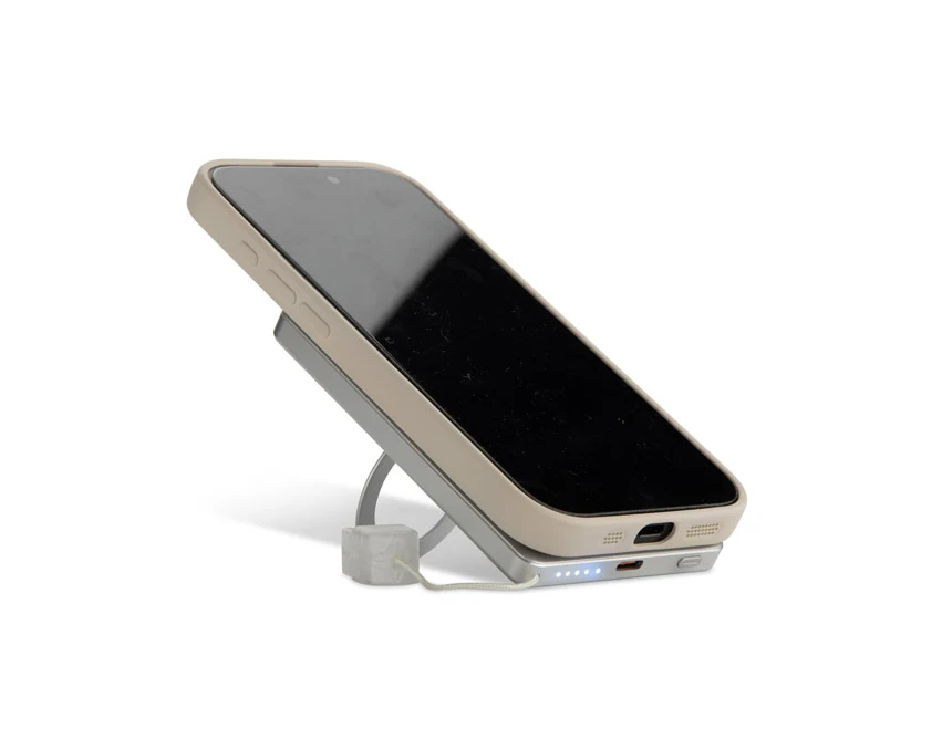 ZYNTRA powerbank bezprzewodowy 5000 mAh srebrny