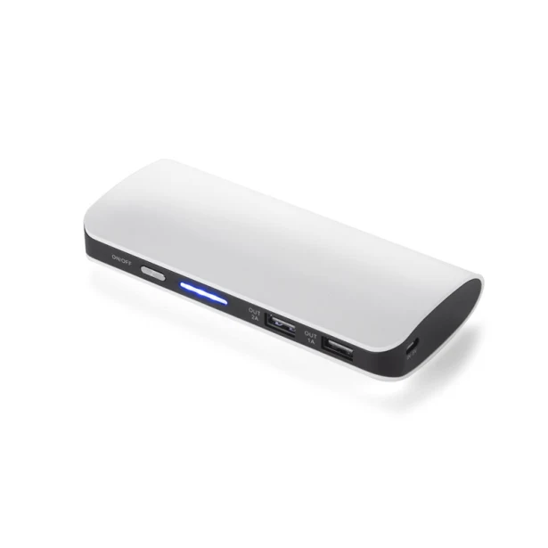 Power bank TIEN 10 000 mAh biały, bardzo pojemny