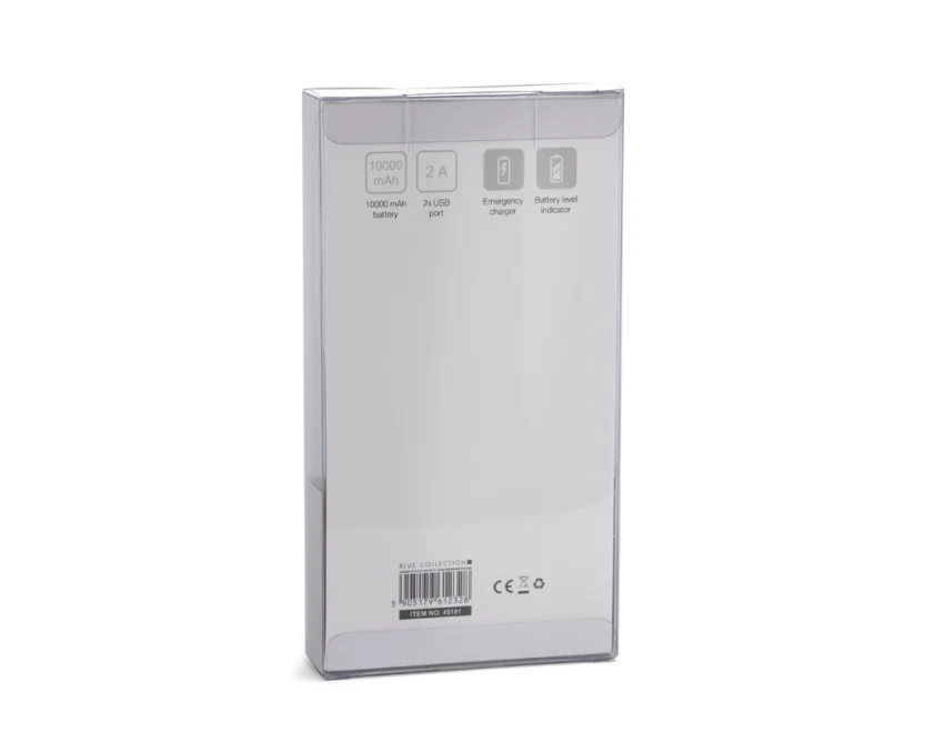 Power bank TIEN 10 000 mAh biały, bardzo pojemny