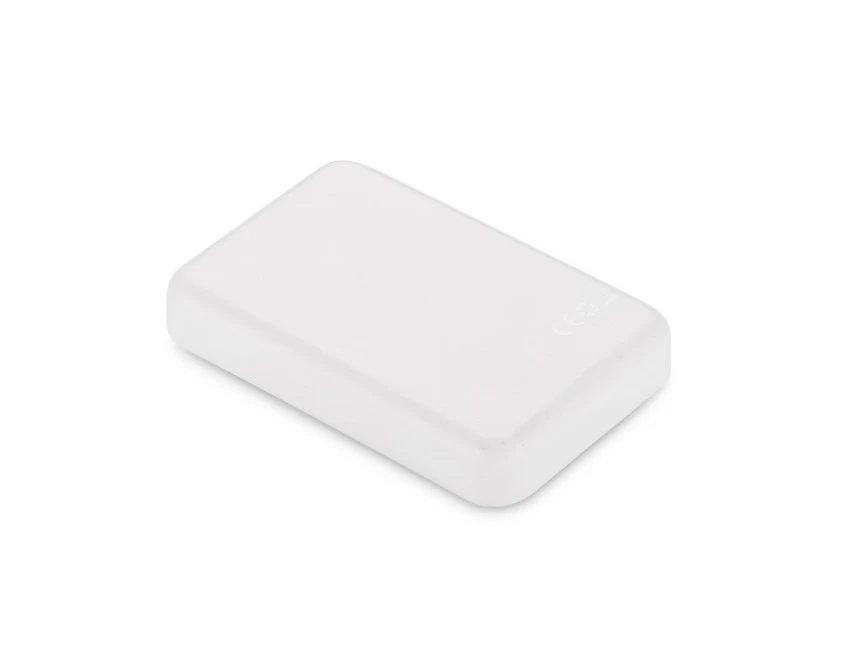 Powerbank PRESTI 5000 mAh biały, ładowanie bezprzew.