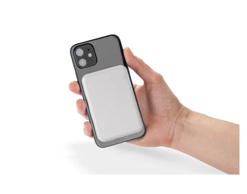 Powerbank PRESTI 5000 mAh biały, ładowanie bezprzew.