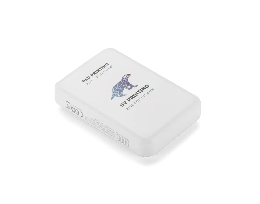 Powerbank PRESTI 5000 mAh biały, ładowanie bezprzew.
